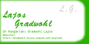 lajos gradwohl business card